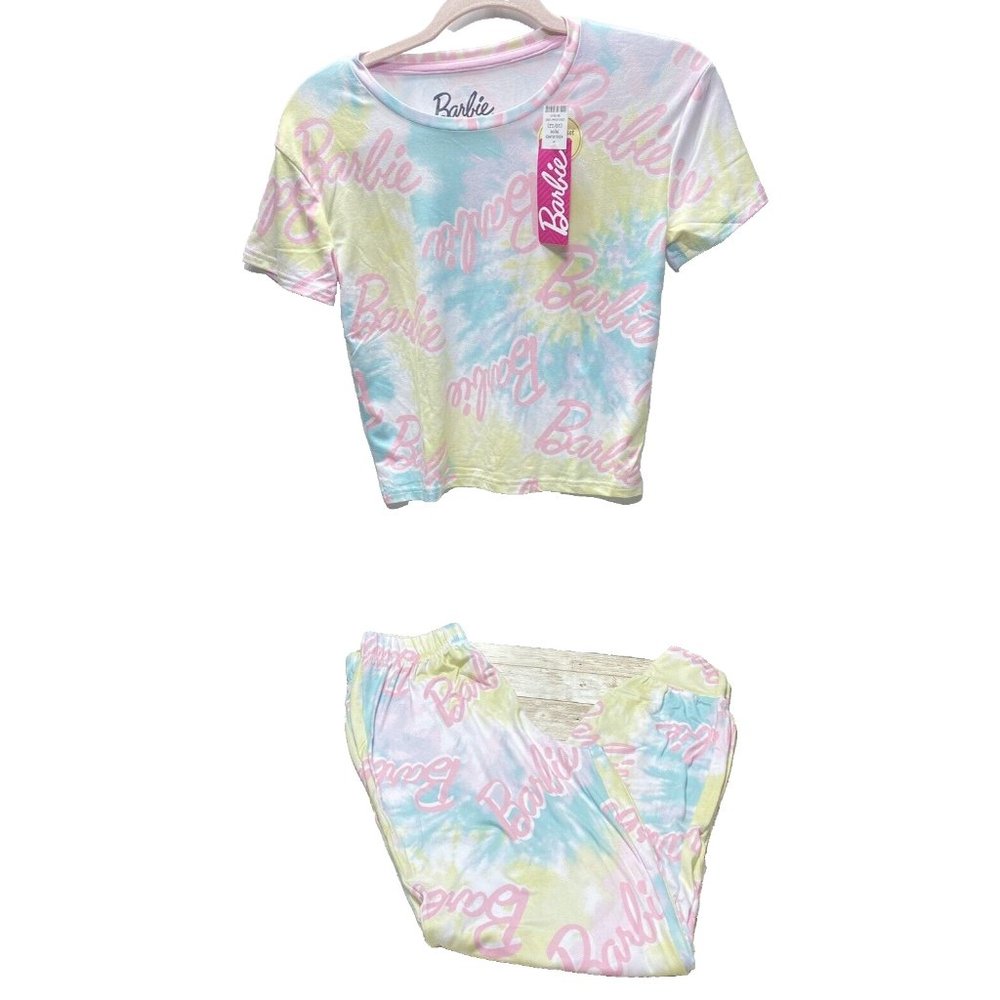 Mattel Barbie Girls PJ Pyjama/Pajama Sleepwear Set - Brand New Size Medium 10/12